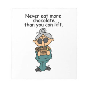 More Chocolate Humour Notepad