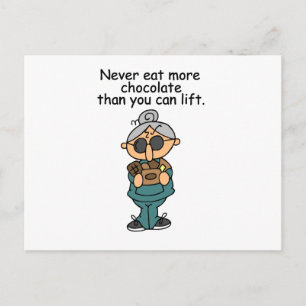 More Chocolate Humour Postcard