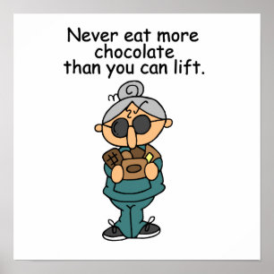 More Chocolate Humour Poster