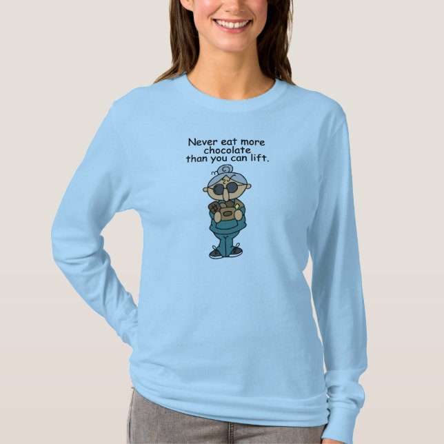 More Chocolate Humour T-Shirt (Front)