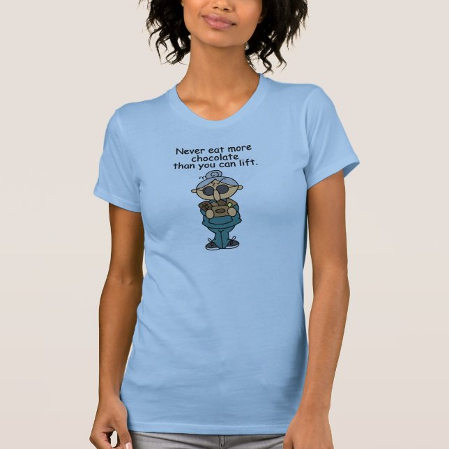 More Chocolate Humour T-Shirt (Front)