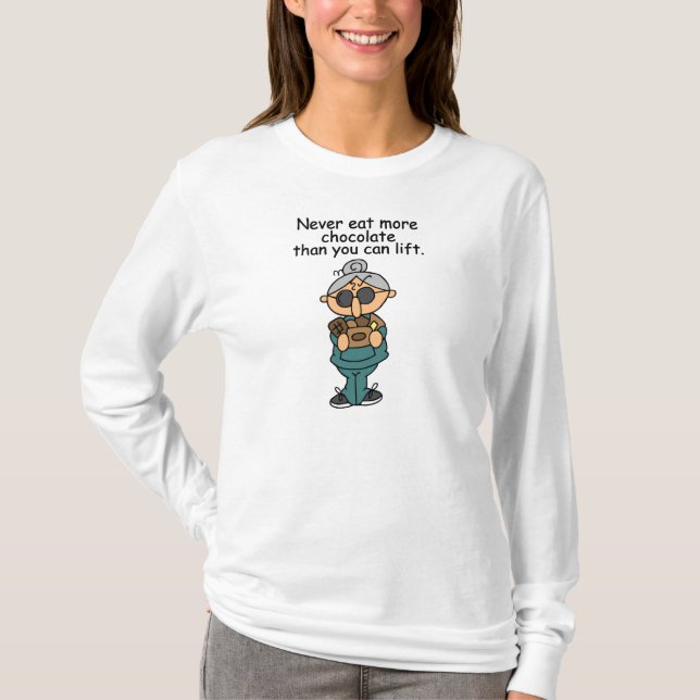 More Chocolate Humour T-Shirt (Front)