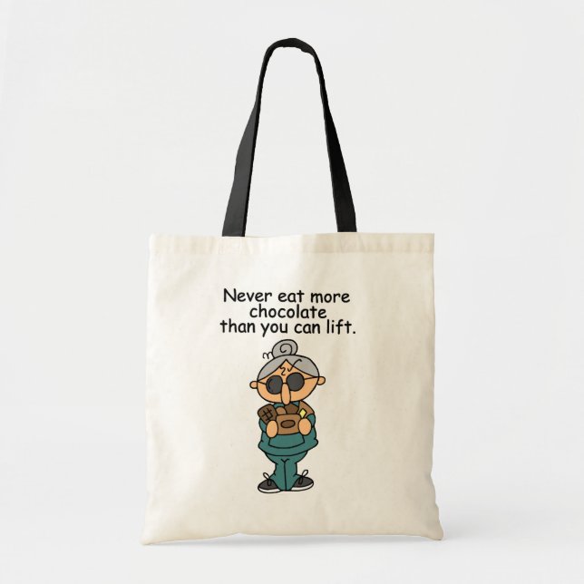 More Chocolate Humour Tote Bag (Front)