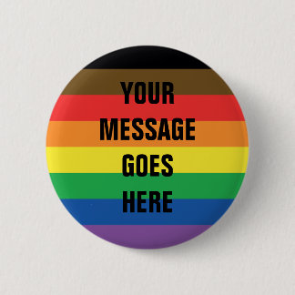 More Colour More Pride Rainbow Customisable LGBT 6 Cm Round Badge