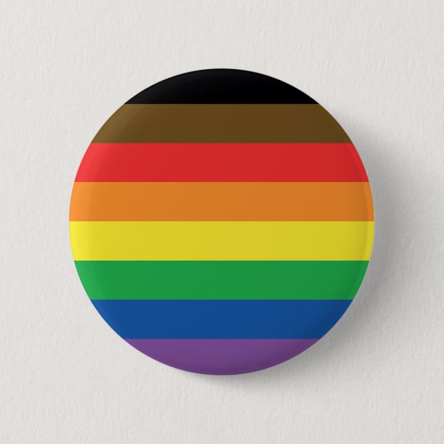 More Colour More Pride Rainbow Customisable LGBT 6 Cm Round Badge (Front)