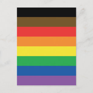 More Colour More Pride Rainbow Customisable LGBT Postcard