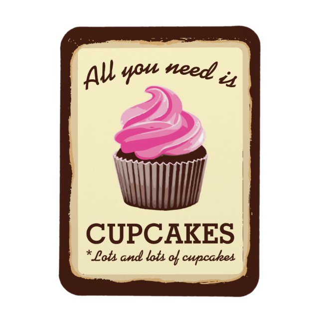 More Cupcakes Magnet (Vertical)