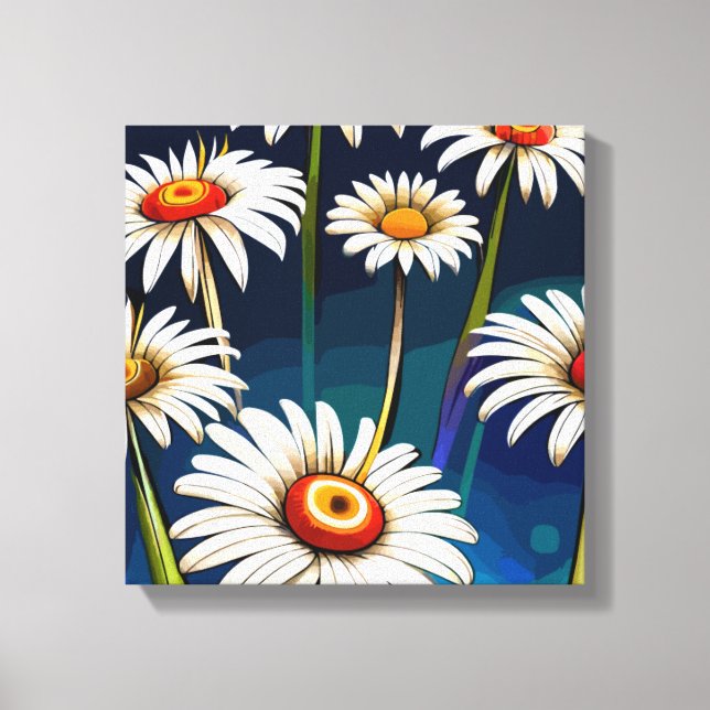 More Daisies: Floral Fun and Joy Canvas Print (Front)