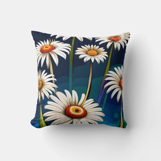 More Daisies: Floral Fun and Joy Cushion (Front)