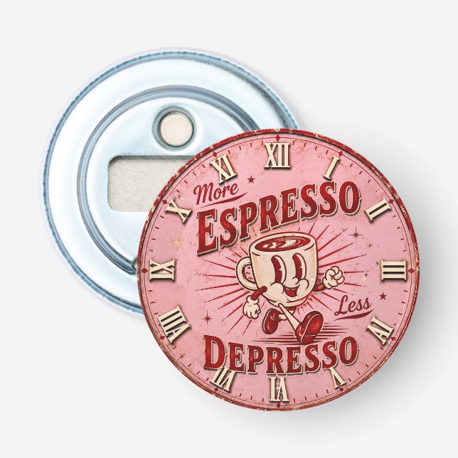 More Espresso Less Depresso Bottle Opener (Front)