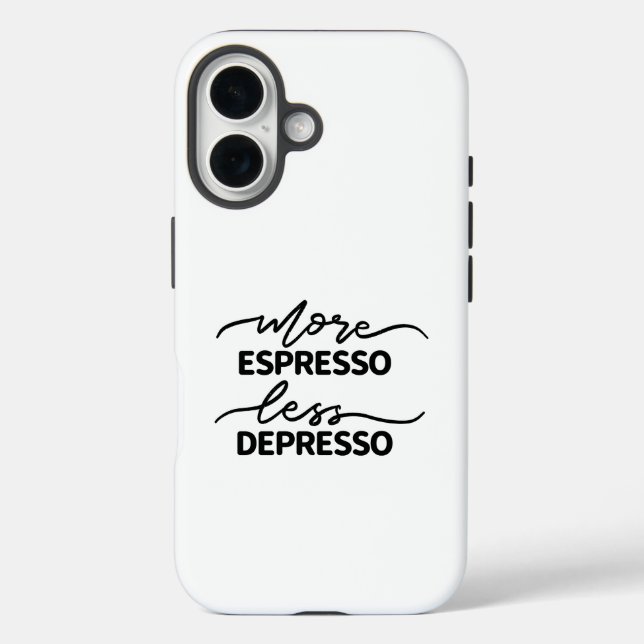 More Espresso Less Depresso Case-Mate iPhone Case (Back)