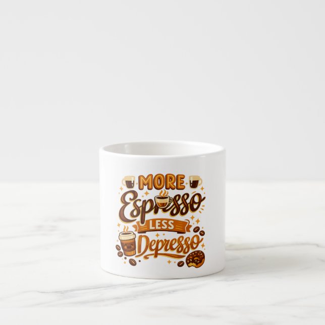 More Espresso Less Depresso Cup (Front)