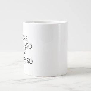 More espresso less depresso large coffee mug