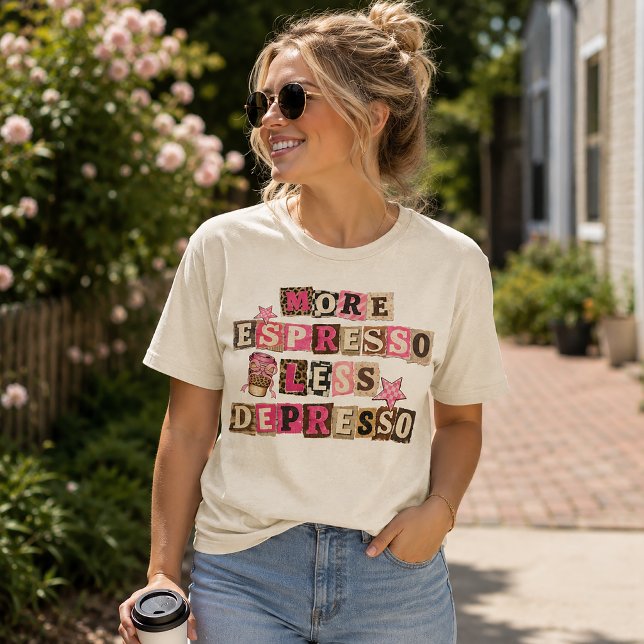 More Espresso, Less Depresso Tri-Blend Shirt (Creator Uploaded)