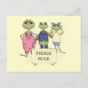 More Frogs Rule Tshirts and Gifts Postcard