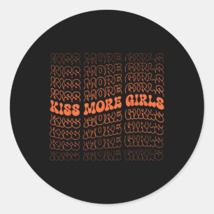 More Girls Lesbian Biual Lgbtq Gay Pride Women Classic Round Sticker