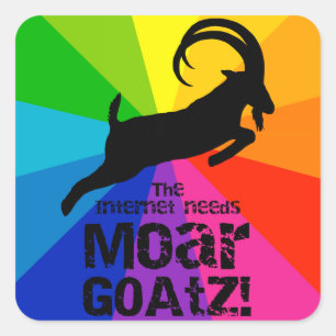 More Goatz 2 Square Sticker