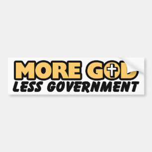 MORE GOD BUMPER STICKER