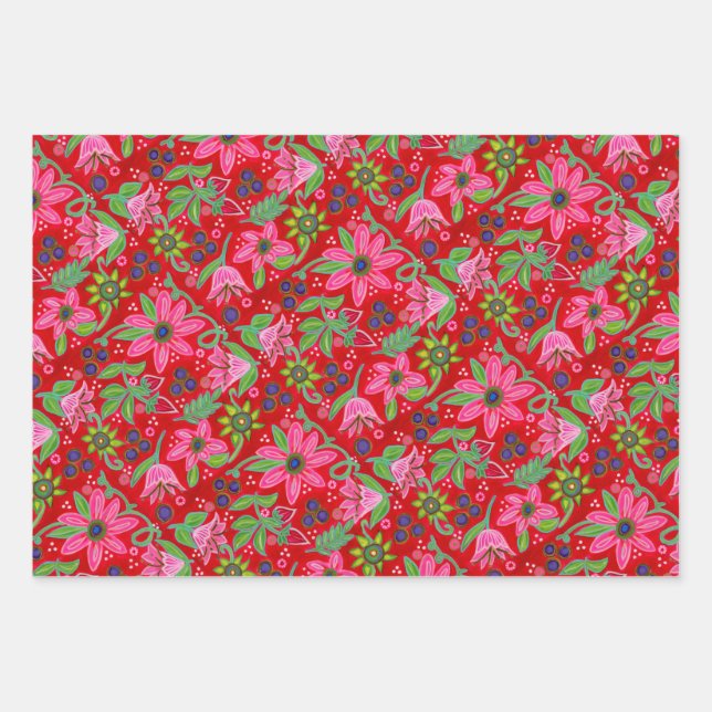 More Holiday Cheer gift wrap sheets (Front)