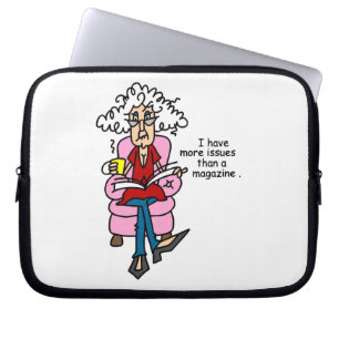 More Issues Than a Magazine Humour Laptop Sleeve