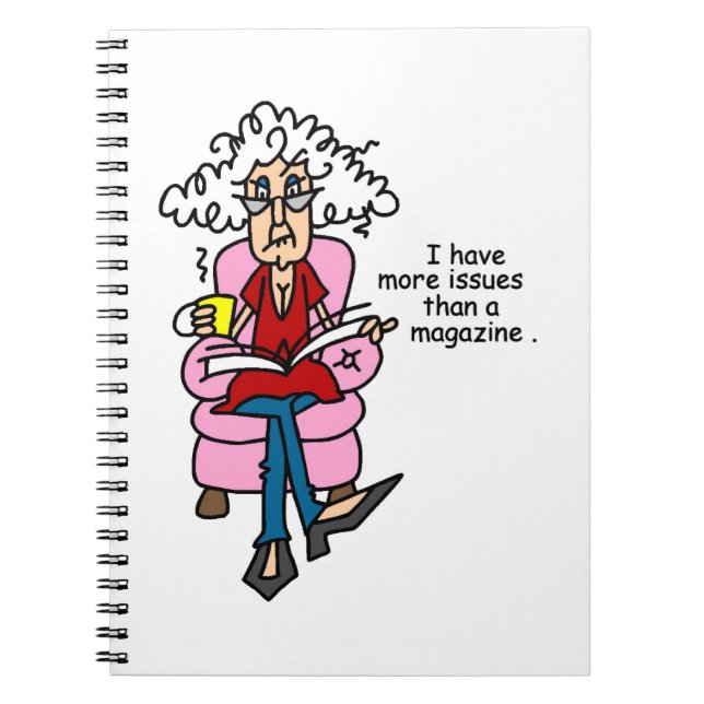 More Issues Than a Magazine Humour Notebook (Front)