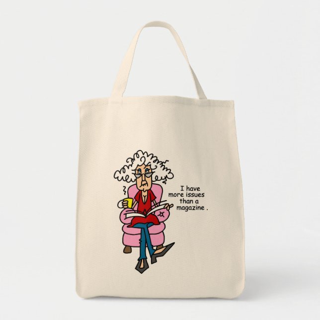 More Issues Than a Magazine Humour Tote Bag (Front)