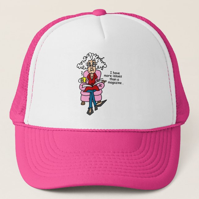 More Issues Than a Magazine Humour Trucker Hat (Front)