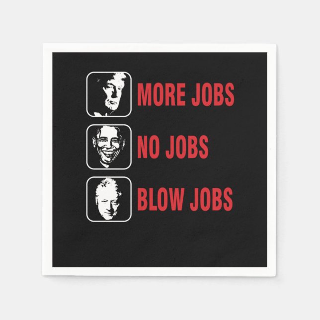 More Jobs Politics Government USA Presidents Gift Napkin (Front)