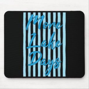 More lake days retro summer vacation women girls mouse mat
