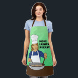 More Latkes Please! Hanukkah Apron<br><div class="desc">More Latkes Please! Hanukkah Apron.
Text can be personalised.</div>