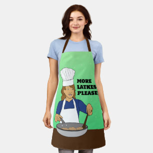 More Latkes Please! Hanukkah Apron