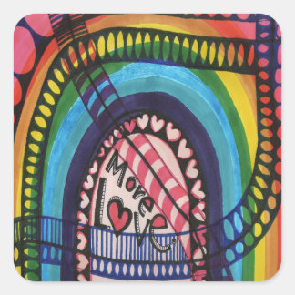 More Love Square Sticker