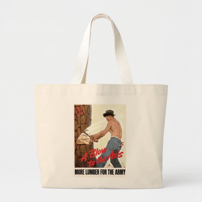 More Lumber for the Army Large Tote Bag (Front)