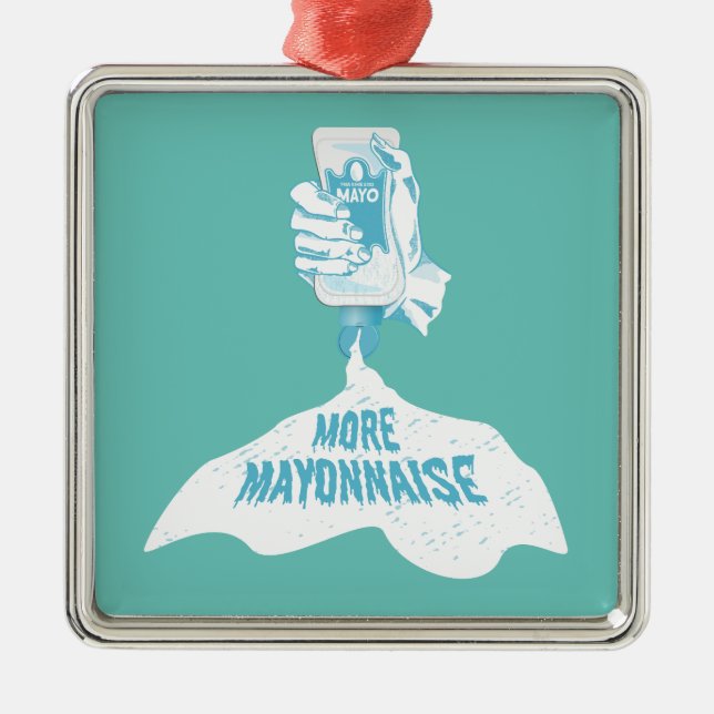 More Mayonnaise Metal Tree Decoration (Front)