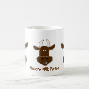 "More Milk Please" Animated Cow Mug