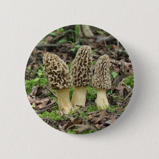More Morels 6 Cm Round Badge (Front)
