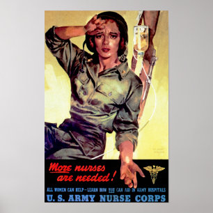 More Nurses Are Needed ~ Nurse Corps Poster