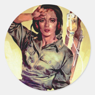 More Nurses Needed Classic Round Sticker