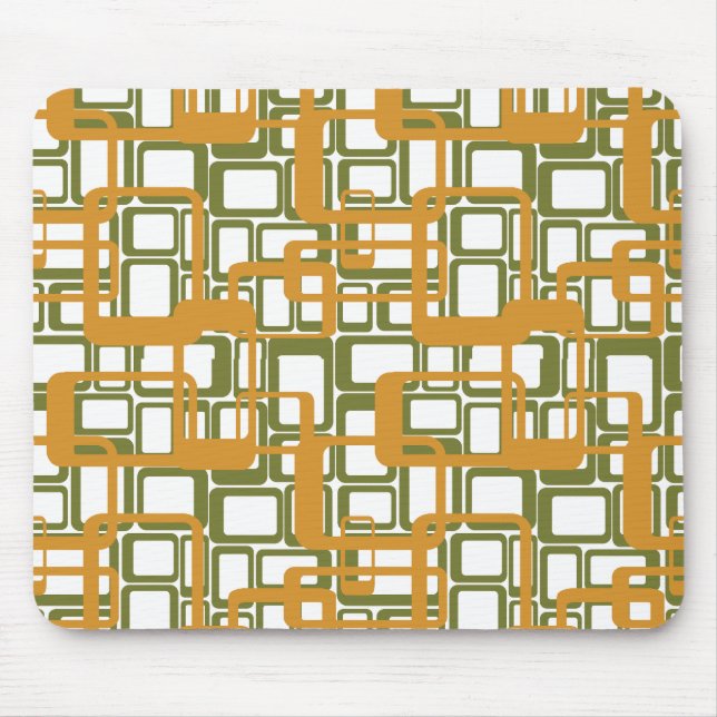 More Open Mid-Century Modern Rectangles Again  Mouse Mat (Front)