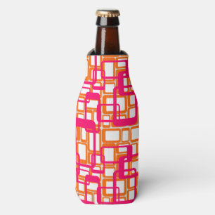 More Open Mid-Century Modern Rectangles Bottle Cooler