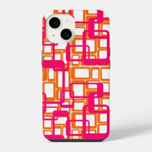 More Open Mid-Century Modern Rectangles iPhone 14 Case