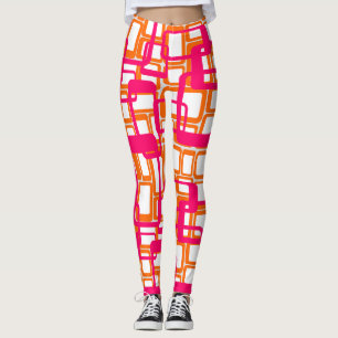 More Open Mid-Century Modern Rectangles Leggings