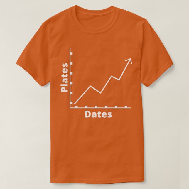 More Plates More Dates Graph Funny Exercise Gym Po T-Shirt (Design Front)