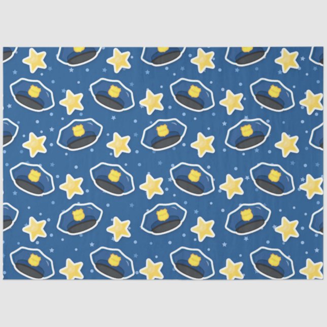 More Police Series Design 6 Tissue Paper (Front)