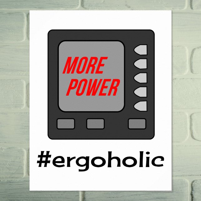 More power funny rower's motivational poster (Creator Uploaded)