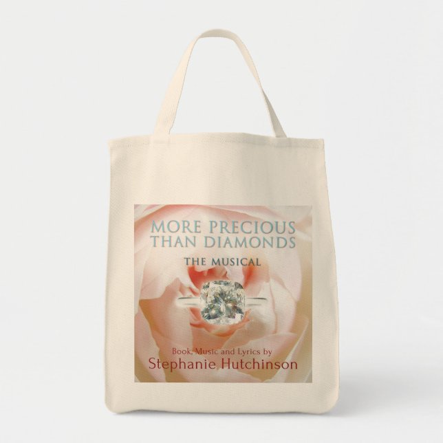 More Precious Than Diamonds: The Musical tote bag (Front)