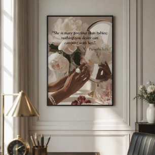 “More Precious Than Rubies " Acrylic Sign