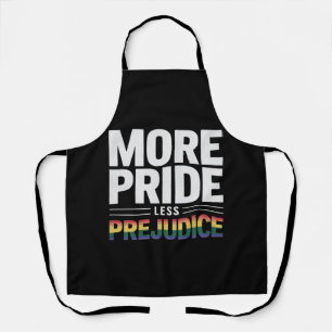 More Pride Less Prejudice Lgbt Gay Pride Month Apron