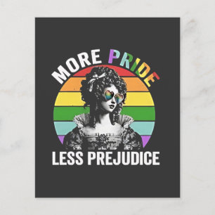 More Pride Less Prejudice LGBT Gay Pride Month Flyer