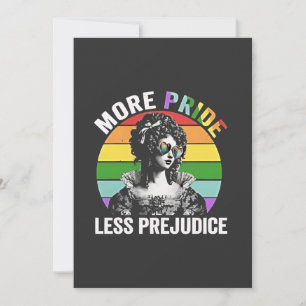 More Pride Less Prejudice LGBT Gay Pride Month Invitation